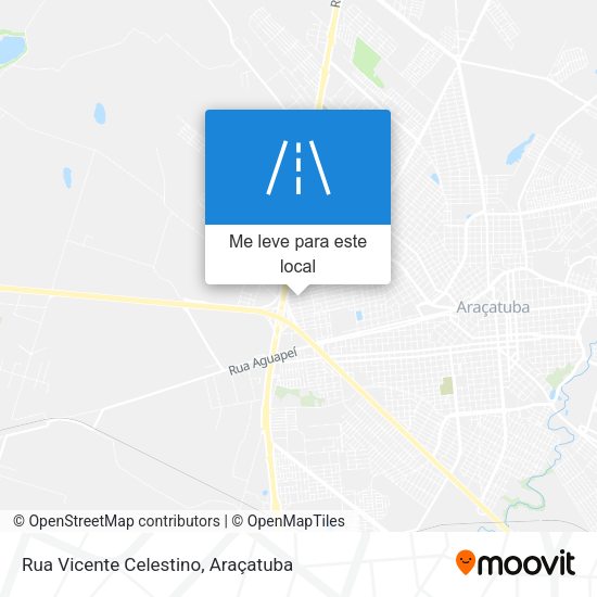 Rua Vicente Celestino mapa
