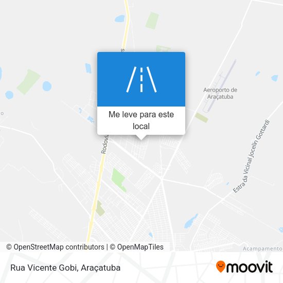 Rua Vicente Gobi mapa