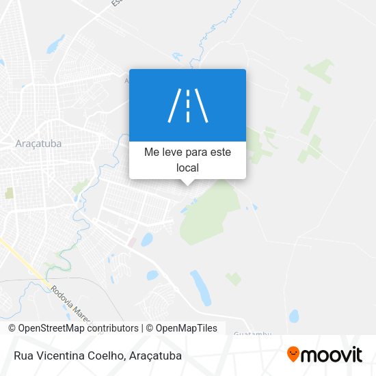 Rua Vicentina Coelho mapa
