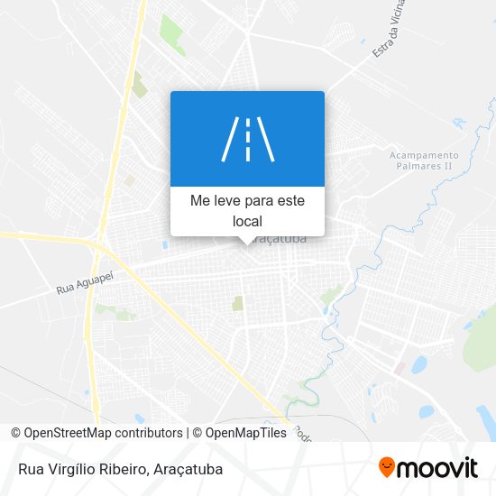 Rua Virgílio Ribeiro mapa