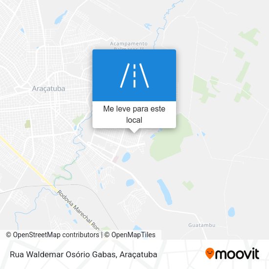 Rua Waldemar Osório Gabas mapa