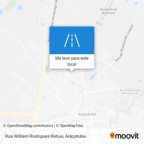 Rua William Rodrigues Rebua mapa