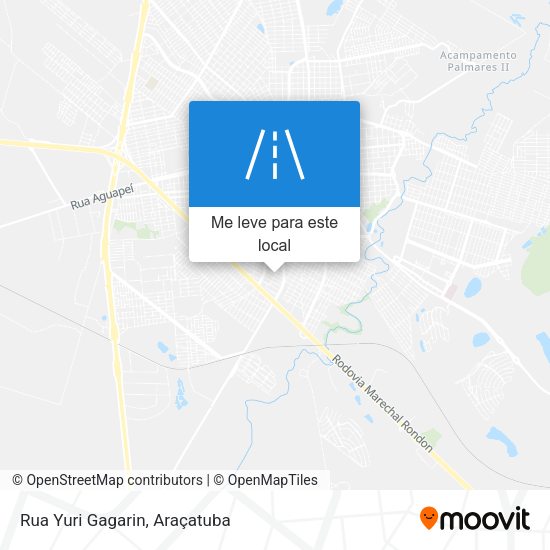 Rua Yuri Gagarin mapa