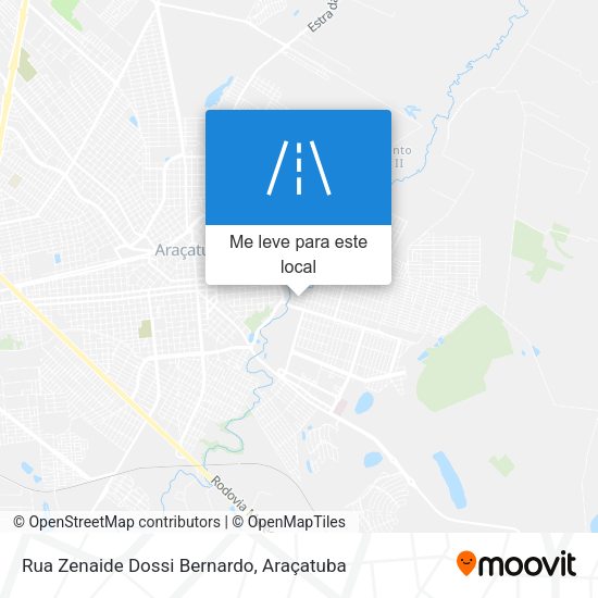 Rua Zenaide Dossi Bernardo mapa