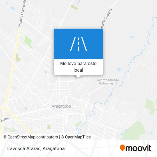 Travessa Araras mapa