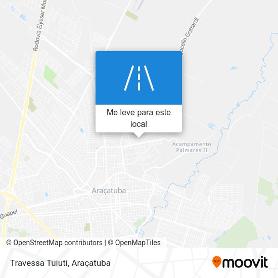 Travessa Tuiutí mapa