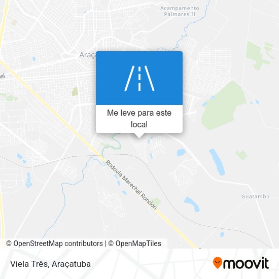 Viela Três mapa
