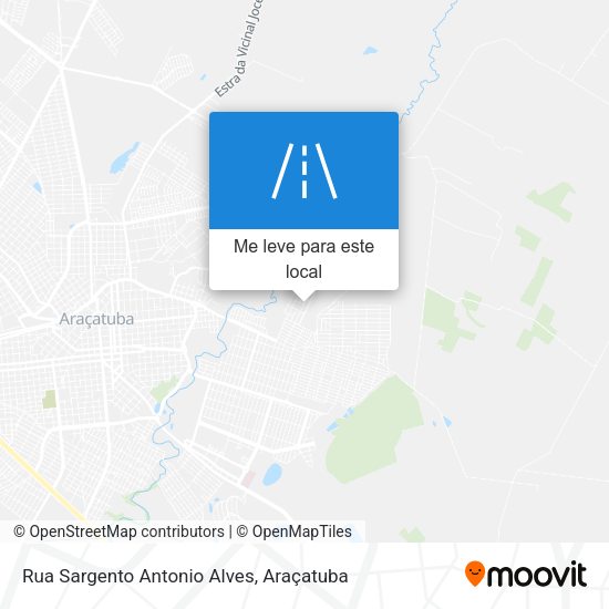 Rua Sargento Antonio Alves mapa