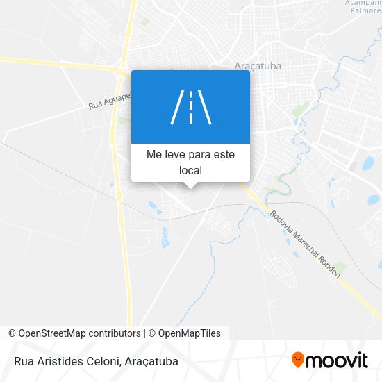 Rua Aristides Celoni mapa