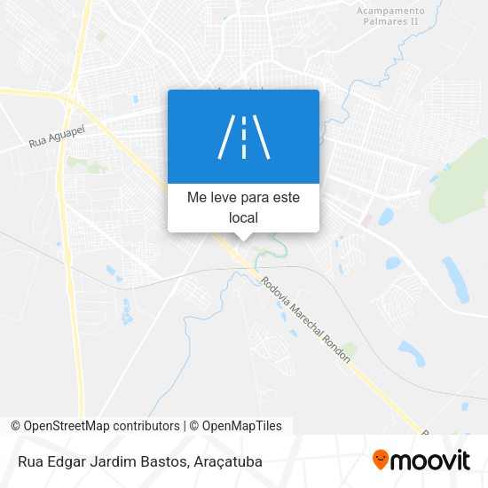 Rua Edgar Jardim Bastos mapa
