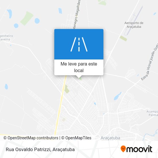 Rua Osvaldo Patrizzi mapa