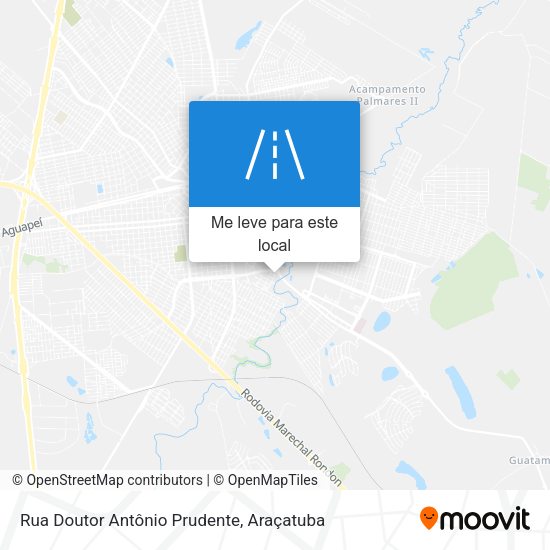 Rua Doutor Antônio Prudente mapa