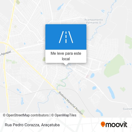 Rua Pedro Corazza mapa