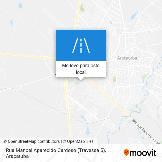 Rua Manoel Aparecido Cardoso (Travessa 5) mapa