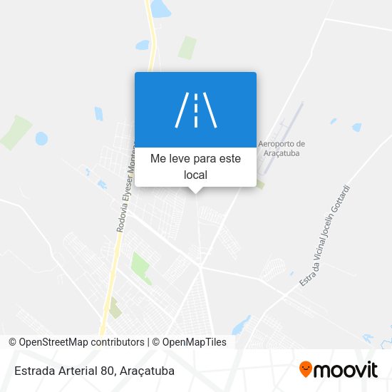 Estrada Arterial 80 mapa