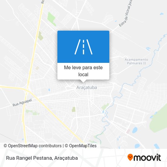 Rua Rangel Pestana mapa