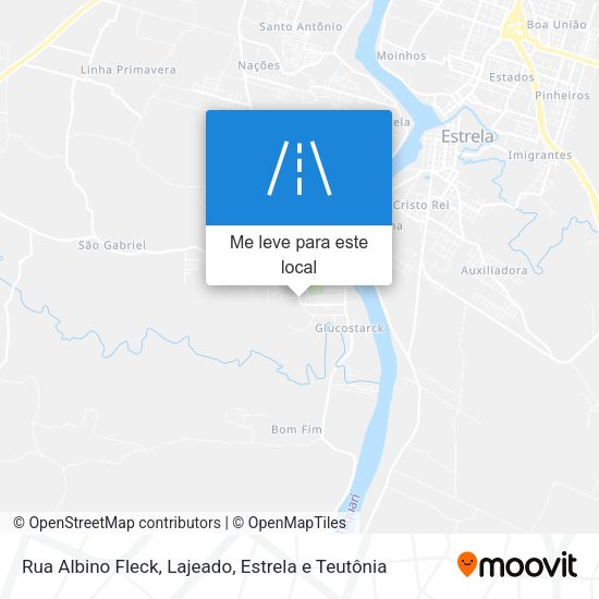 Rua Albino Fleck mapa