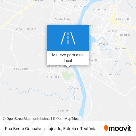 Rua Bento Gonçalves mapa