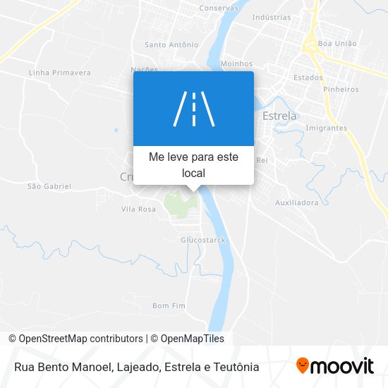 Rua Bento Manoel mapa
