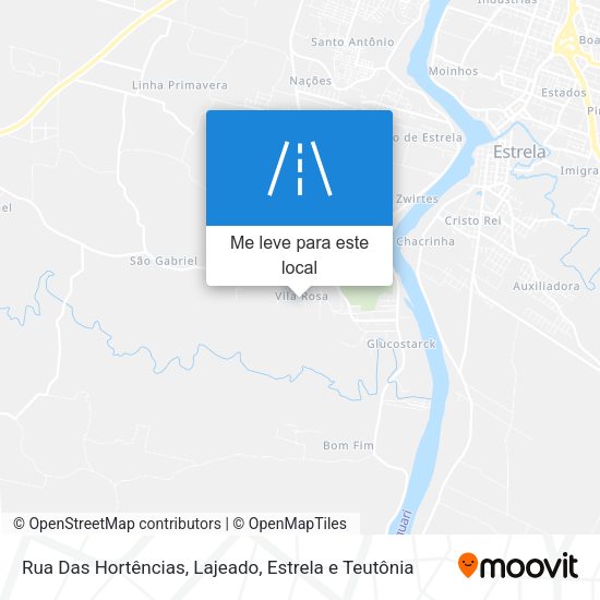 Rua Das Hortências mapa