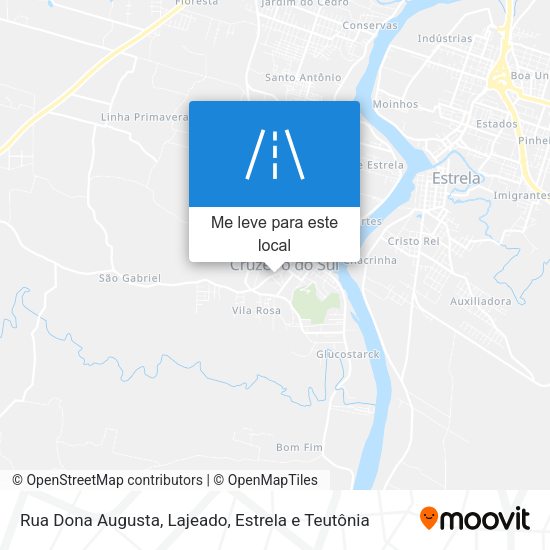 Rua Dona Augusta mapa