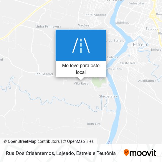 Rua Dos Crisântemos mapa