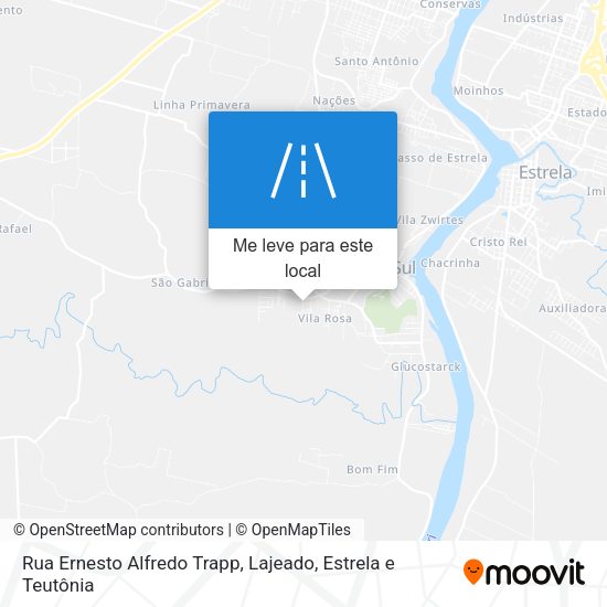 Rua Ernesto Alfredo Trapp mapa