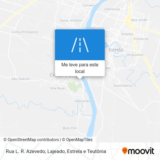 Rua L. R. Azevedo mapa
