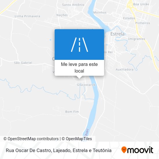 Rua Oscar De Castro mapa