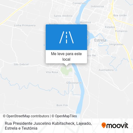 Rua Presidente Juscelino Kubitscheck mapa