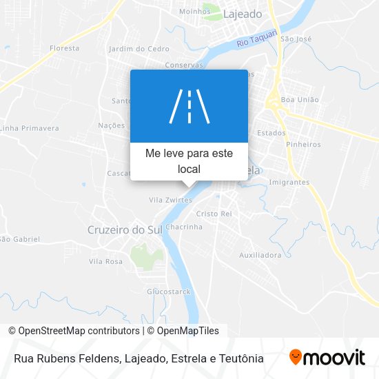 Rua Rubens Feldens mapa