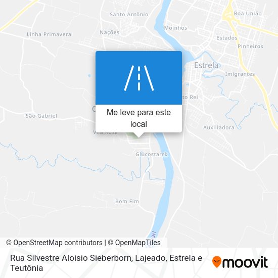 Rua Silvestre Aloisio Sieberborn mapa
