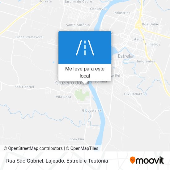 Rua São Gabriel mapa