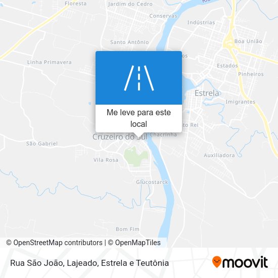 Rua São João mapa