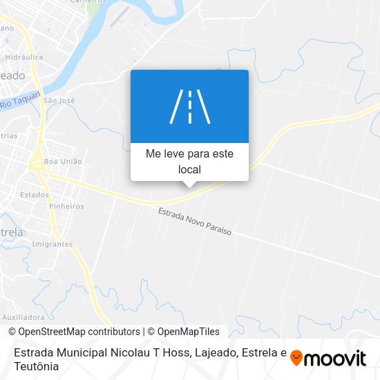 Estrada Municipal Nicolau T Hoss mapa