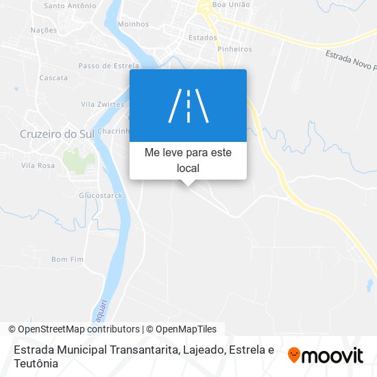 Estrada Municipal Transantarita mapa