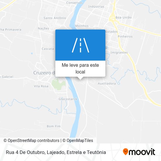 Rua 4 De Outubro mapa