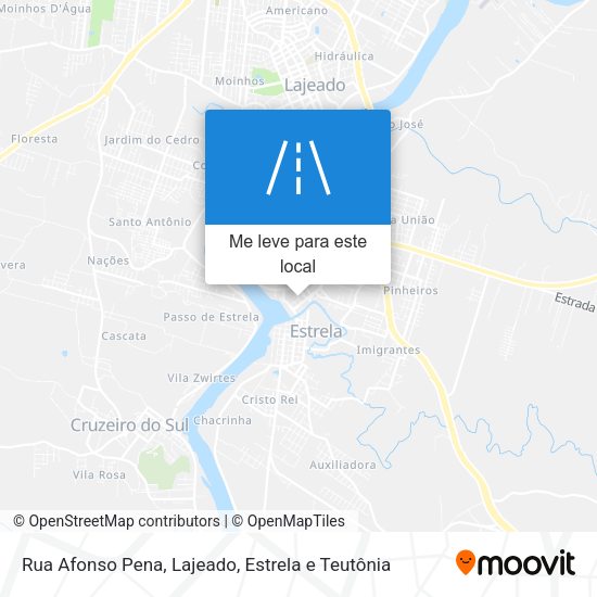 Rua Afonso Pena mapa
