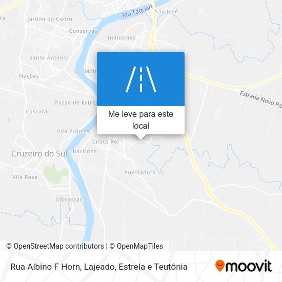 Rua Albino F Horn mapa