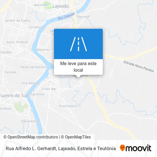 Rua Alfredo L. Gerhardt mapa