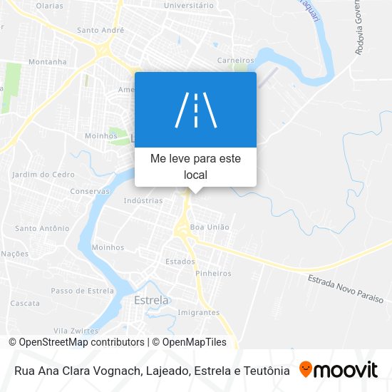 Rua Ana Clara Vognach mapa