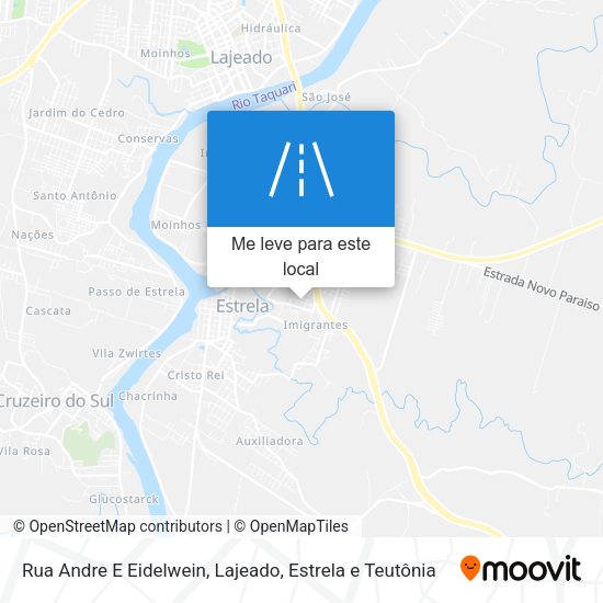 Rua Andre E Eidelwein mapa