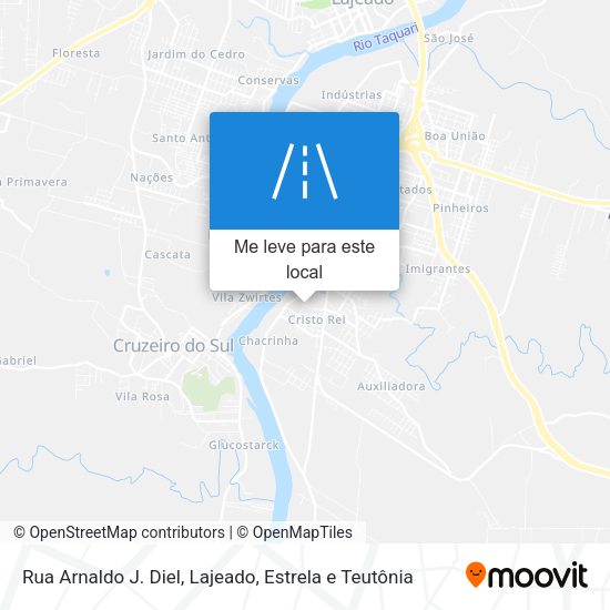 Rua Arnaldo J. Diel mapa