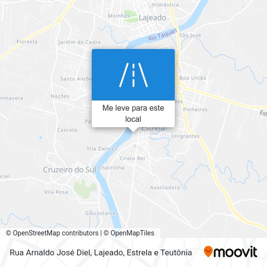 Rua Arnaldo José Diel mapa