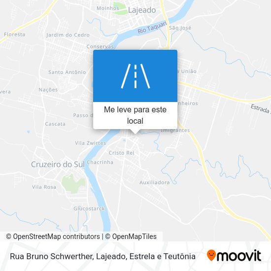 Rua Bruno Schwerther mapa