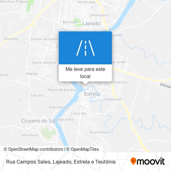 Rua Campos Sales mapa