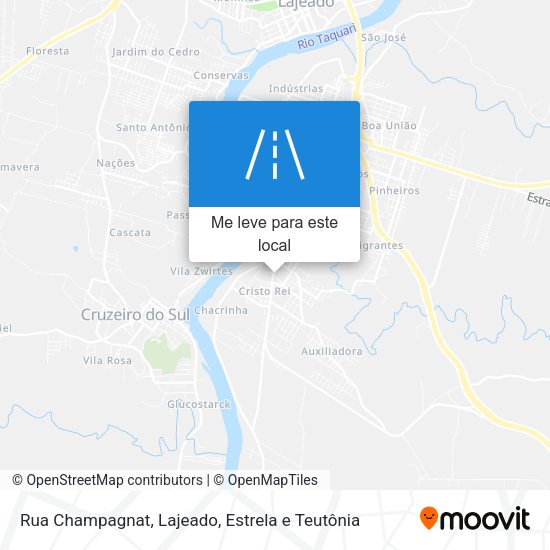 Rua Champagnat mapa
