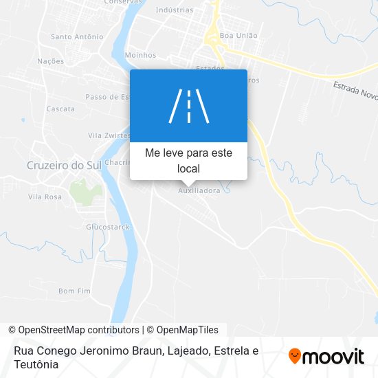 Rua Conego Jeronimo Braun mapa