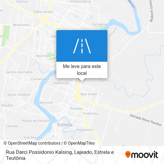 Rua Darci Possidonio Kalsing mapa