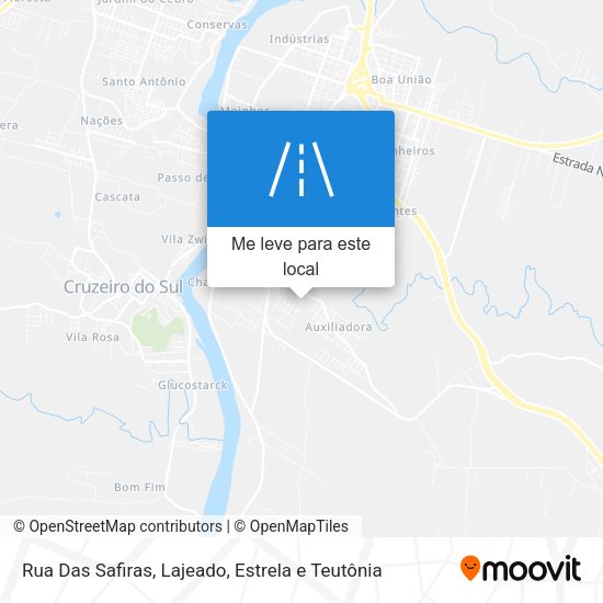 Rua Das Safiras mapa